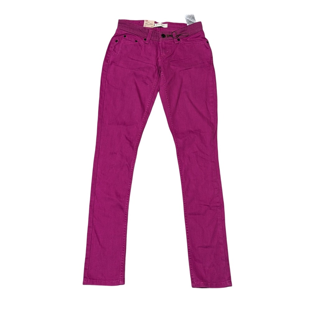 Levi's Jeans Women 1 24 Magenta 524 Too Superlow Slim Skinny Low Rise Purple